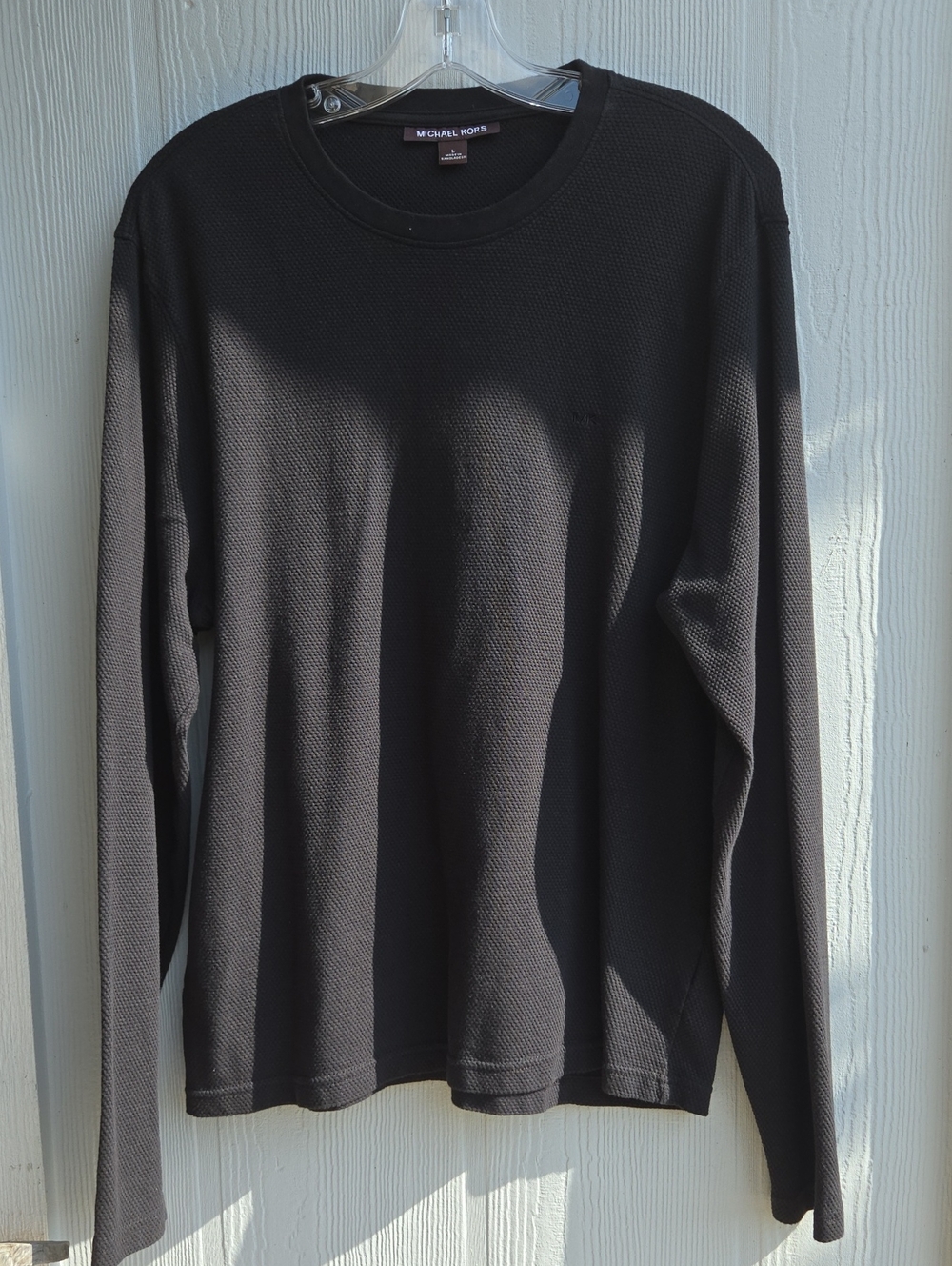 Michael Kors Men’s Long Sleeve Black Thermal Tee